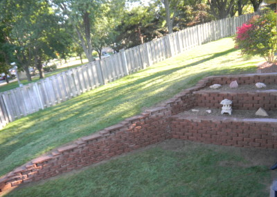 Backyard Retaining Wall